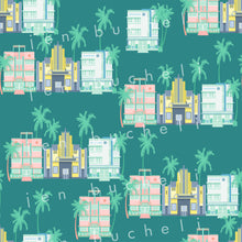 Load image into Gallery viewer, Art Deco Street Teal Specialty Art Wrapping Paper One of a Kind
