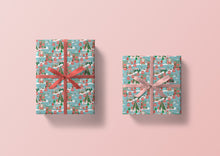 Load image into Gallery viewer, Mod Christmas Fair Specialty Art Wrapping Paper One of a Kind