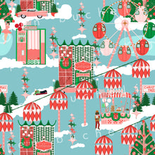 Load image into Gallery viewer, Mod Christmas Fair Specialty Art Wrapping Paper One of a Kind