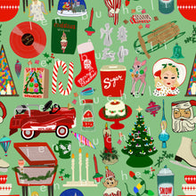 Load image into Gallery viewer, Christmas Nostalgia Specialty Art Wrapping Paper One of a Kind
