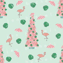 Load image into Gallery viewer, Flamingo Christmas Specialty Art Wrapping Paper One of a Kind