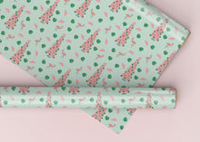Load image into Gallery viewer, Flamingo Christmas Specialty Art Wrapping Paper One of a Kind