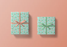 Load image into Gallery viewer, Flamingo and Palm Tree Specialty Art Wrapping Paper One of a Kind