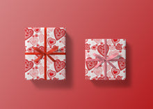 Load image into Gallery viewer, Valentine Heart Doilies Specialty Art Wrapping Paper One of a Kind