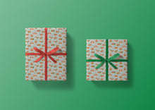 Load image into Gallery viewer, Mid Century Modern Gingerbread Houses Specialty Art Wrapping Paper One of a Kind