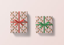Load image into Gallery viewer, Mod Christmas Tree Hair Specialty Art Wrapping Paper One of a Kind