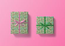 Load image into Gallery viewer, Palm Beach Green Specialty Art Wrapping Paper One of a Kind