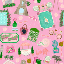 Load image into Gallery viewer, Palm Beach Pink Specialty Art Wrapping Paper One of a Kind