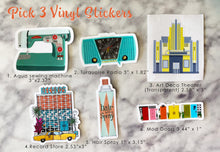 Load image into Gallery viewer, Pick 3 Vinyl Stickers