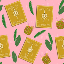 Load image into Gallery viewer, Press for Cabana Boy Specialty Art Wrapping Paper One of a Kind