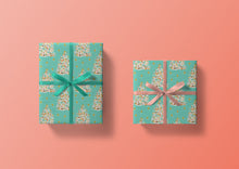 Load image into Gallery viewer, Mod Putz House Christmas Tree Specialty Art Wrapping Paper One of a Kind
