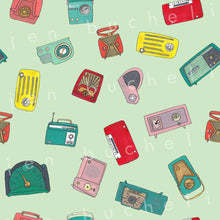 Load image into Gallery viewer, Retro Radios Specialty Art Wrapping Paper One of a Kind