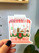 Load image into Gallery viewer, Mod Christmas Fair Set of 4 Vinyl Sticker Pack