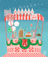 Load image into Gallery viewer, Mod Christmas Fair Details Cards w/envelopes Set of 6