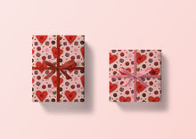 Load image into Gallery viewer, Valentine Heart Box and Chocolates Specialty Art Wrapping Paper One of a Kind