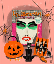 Load image into Gallery viewer, Vintage Halloween Vignette Art Print
