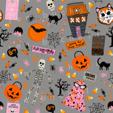 Load image into Gallery viewer, Vintage Halloween Gray Background Specialty Art Wrapping Paper One of a Kind