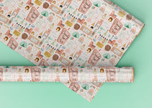 Load image into Gallery viewer, Vintage Beauty Salon Pink Specialty Art Wrapping Paper One of a Kind
