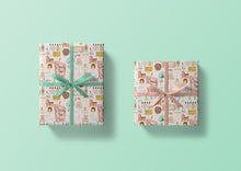Load image into Gallery viewer, Vintage Beauty Salon Pink Specialty Art Wrapping Paper One of a Kind