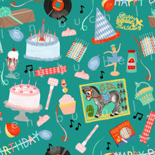 Load image into Gallery viewer, Vintage Birthday Party Specialty Art Wrapping Paper One of a Kind