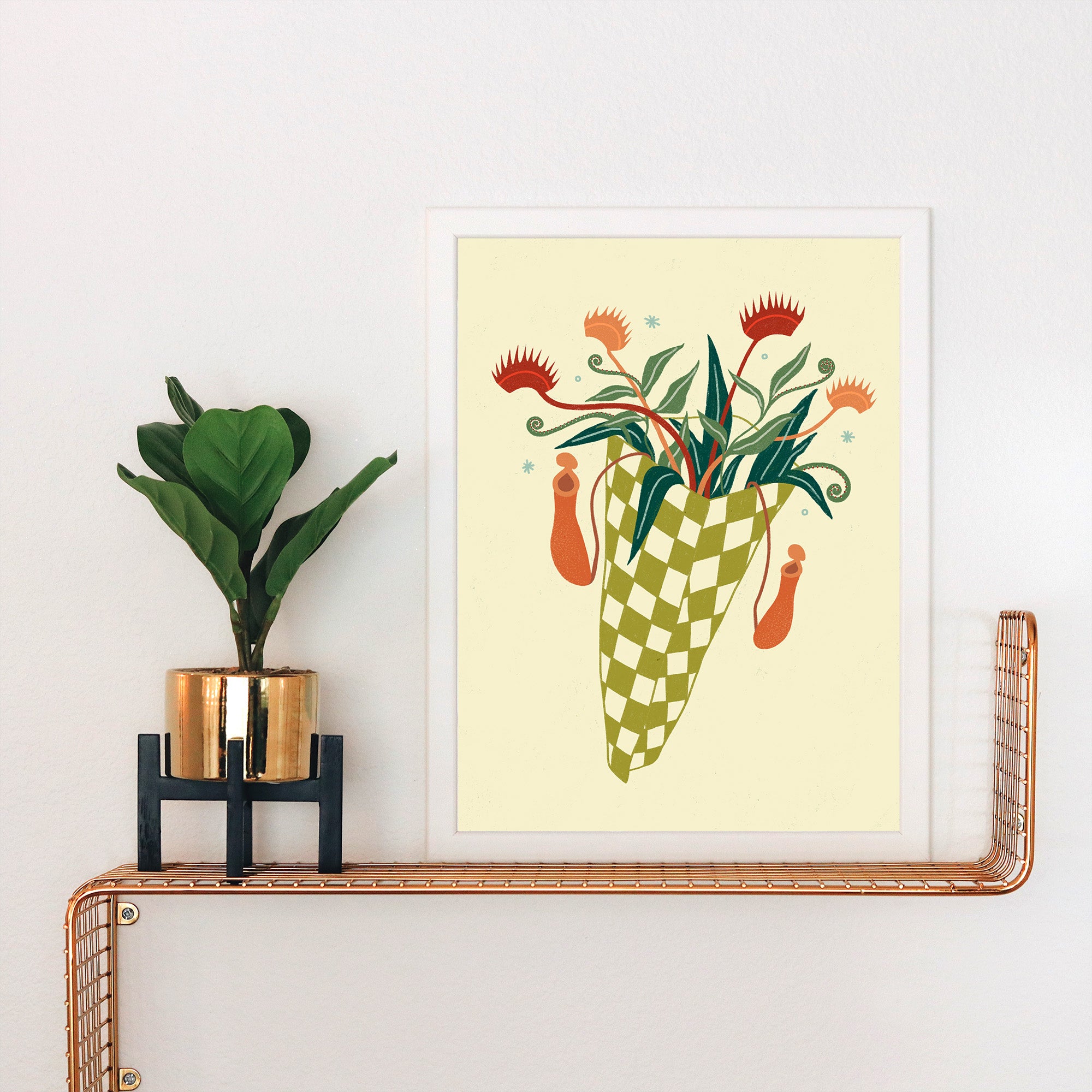 Carnivorous Plant Bouquet Art Print – Amaya Jade and Co