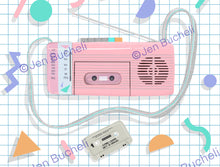Load image into Gallery viewer, 80's Themed Cards w/envelopes Set of 6