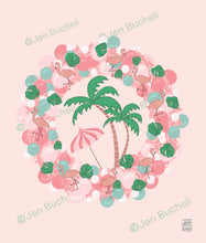 Load image into Gallery viewer, Flamingo Christmas Cards w/envelopes Set of 6