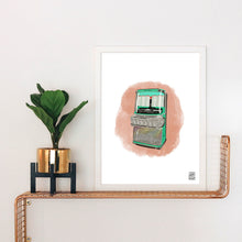 Load image into Gallery viewer, Vintage Jukebox Art Print