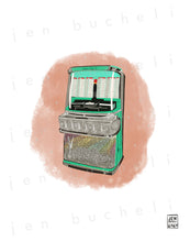 Load image into Gallery viewer, Vintage Jukebox Art Print
