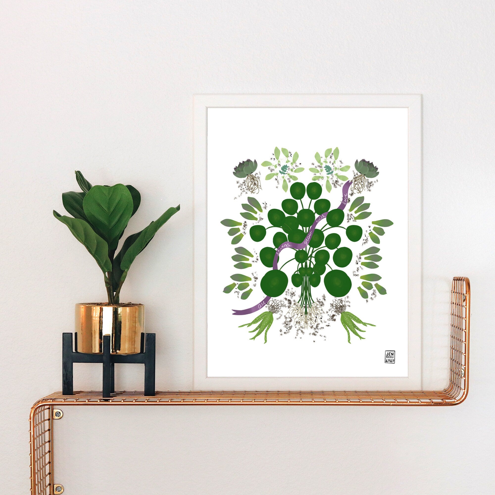 All Things Grow With Love Art Print – Amaya Jade and Co