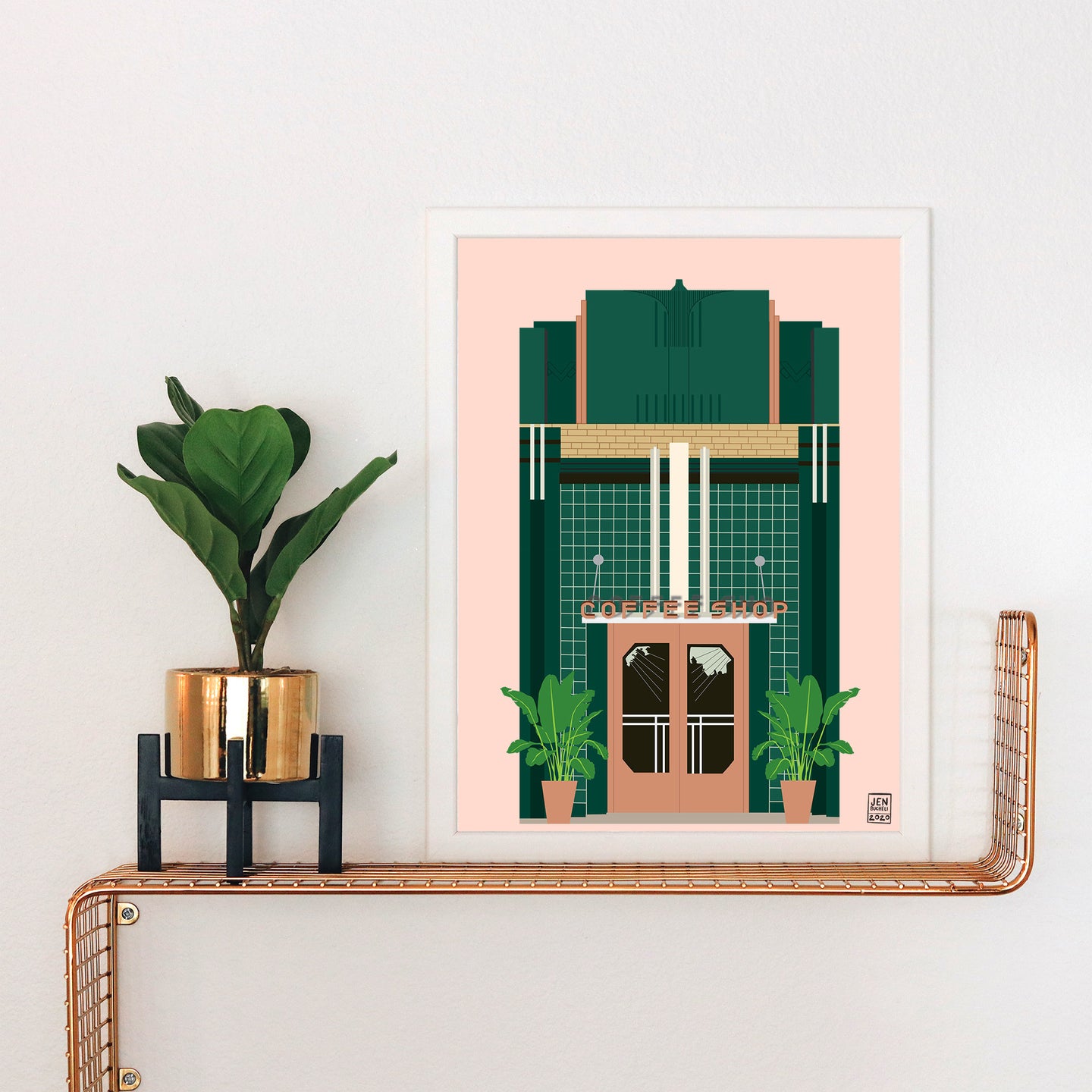 Art Deco Coffee Shop Print