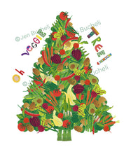 Load image into Gallery viewer, Veggie Christmas Cards w/envelopes Set of 6