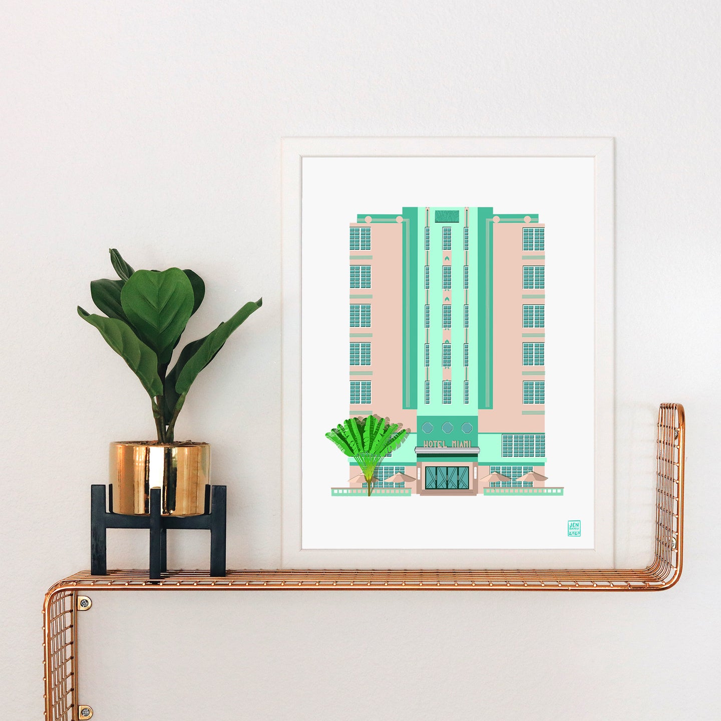 Miami Art Deco Hotel Print