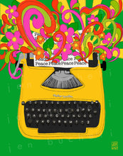 Load image into Gallery viewer, Vintage Yellow Typewriter Art Print
