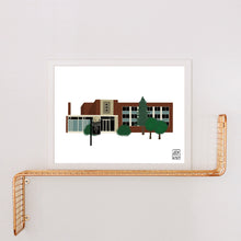 Load image into Gallery viewer, Blackstock Hall MacMurray College Art Print