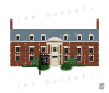 Load image into Gallery viewer, Rutledge Hall MacMurray College Art Print