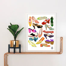 Load image into Gallery viewer, Vintage Shoe Collection Art Print
