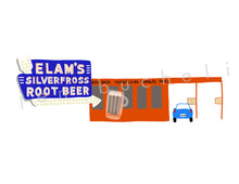 Load image into Gallery viewer, Decatur, Illinois Cards w/envelopes Set of 6 with Lincoln Theater Sign, The Transfer House, The Bikini Tree, Elam's Drive-In Restaurant, The Chinese Tea Garden, and Joy Land