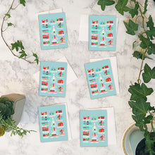 Load image into Gallery viewer, Putz Snow Village Red Greeting Cards