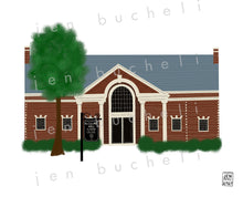 Load image into Gallery viewer, MacMurray College Buildings Cards w/envelopes Set of 6