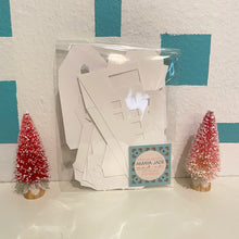 Load image into Gallery viewer, Mod Putz Houses DIY Kit Set of 5 Undecorated Pastel Blue