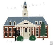 Load image into Gallery viewer, MacMurray College Buildings Cards w/envelopes Set of 6