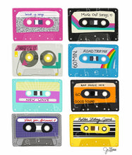 Load image into Gallery viewer, 80's Mix Tapes Collection Cards w/envelopes Set of 6