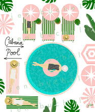 Load image into Gallery viewer, Palm Springs Pool Vacation Cards Set of 6