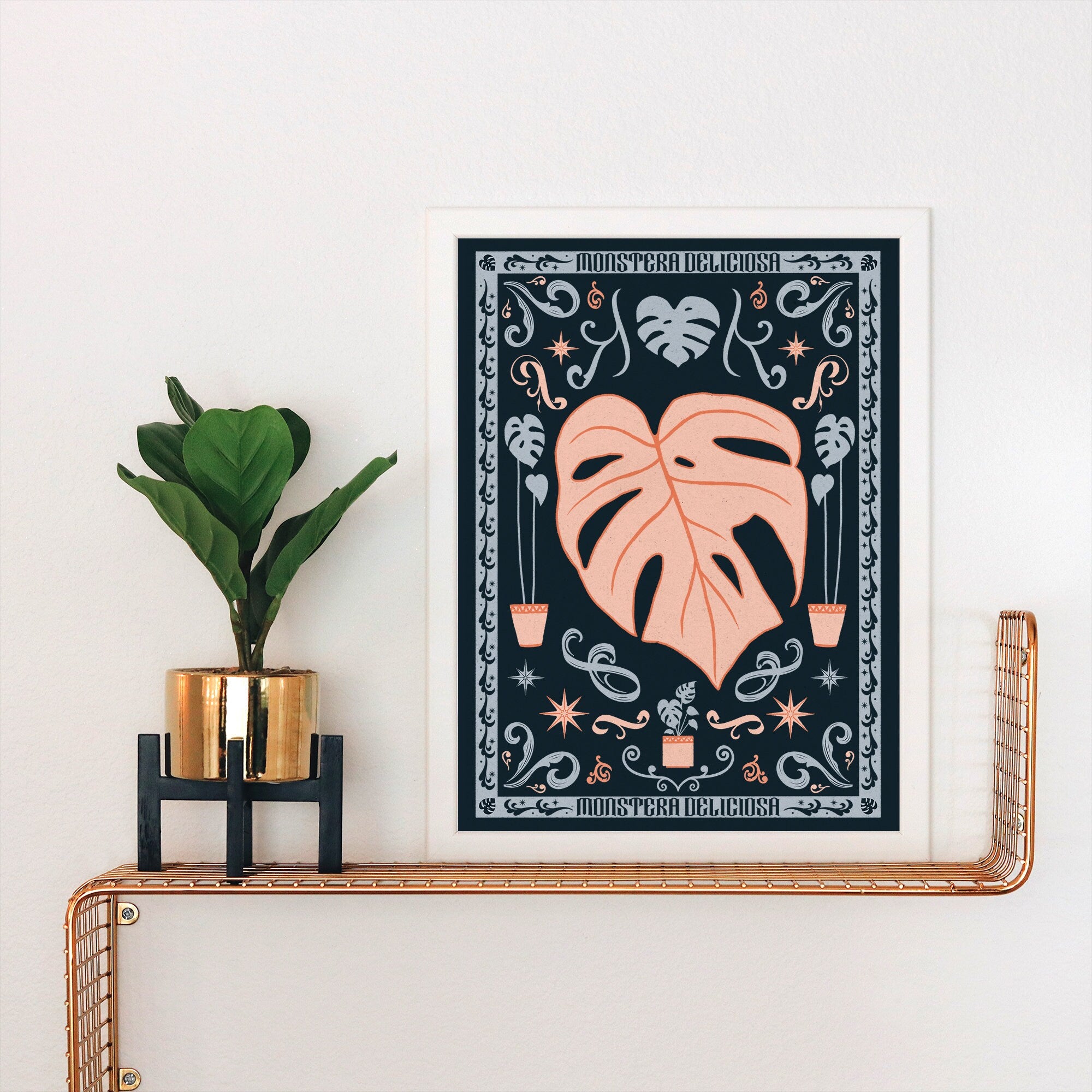 Monstera Deliciosa Art Print – Amaya Jade and Co