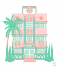 Load image into Gallery viewer, Art Deco Christmas Buildings Card w/envelopes Set Note cards Set of 6