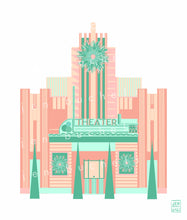 Load image into Gallery viewer, Art Deco Christmas Buildings Card w/envelopes Set Note cards Set of 6