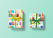 Load image into Gallery viewer, Mod Advent Doors Specialty Art Wrapping Paper One of a Kind