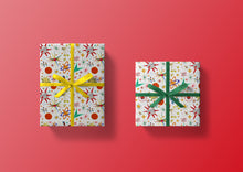 Load image into Gallery viewer, Sputniks and Starbursts Specialty Art Wrapping Paper One of a Kind