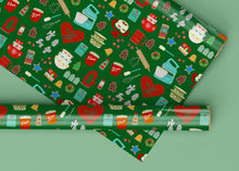 Load image into Gallery viewer, Christmas Baking Specialty Art Wrapping Paper One of a Kind